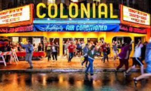 Blog - Colonial Building with people Running Outside after it Rained onto the Wet Streets